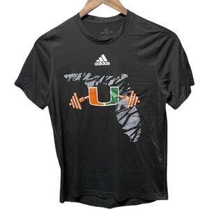 University of Miami hurricanes collegiate sports short sleeve crewneck T-shirt